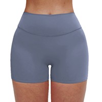 Shorts de sport taille haute pour femme, doux et confortables, à compression, pour entraînement, yoga et course, effet seconde peau et push-up fessier, vente en gros