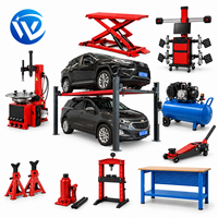 Double Win Qualité Supérieure Pont élévateur 4 poteaux pour 2 places de stationnement, capacité de levage 3600 kg, vérin de traction 2,2 kW, AC24, pour concessionnaires automobiles