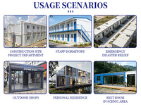 Rumah Kontainer Modular Ramah Lingkungan Sistem Bongkar Pasang 20FT 40FT Pemasangan Cepat Desain Modern untuk Hotel, Bengkel & Bar Rumah