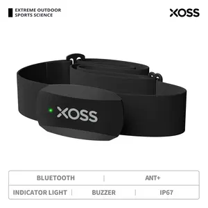 เซ็นเซอร์วัดอัตราการเต้นของหัวใจแบบสายรัดหน้าอก XOSS X2 กันน้ำ พร้อมการเชื่อมต่อ BLE ความแม่นยำสูง (+/-0.1%) ใช้ได้ทั้งชายและหญิง เพื่อสุขภาพและฟิตเนส - Product Image 3