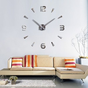 REIDA Reloj de Pared Moderno de Acrílico 3D DIY con Espejo, Aguja de Cuarzo, Estilo Art <span class=keywords><strong>Deco</strong></span> para Decoración de Sala de Estar, de Una Sola Cara, Diseño de Naturaleza Muerta - Product Image 3