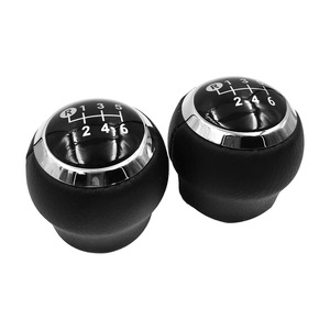 Car Gear <b>Shift</b> <b>Knob</b> Black Leather 6 Speed Manual For Toyota Yaris Ergonomic Design - Product Image 2