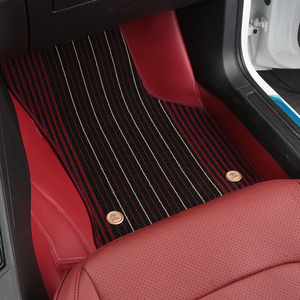 Alfombrillas interiores de coche de cobertura completa de cuero impermeable Nappa al por mayor de fábrica para modelos de juego completo de 5 plazas - Product Image 2