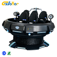 Meilleure vente bateau de réalité virtuelle simulateur de réalité virtuelle 9D machine de réalité virtuelle soucoupe volante 5 places