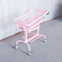 Lit bébé pliant de luxe portable en gros avec roues, lit de soins à domicile pour usage hospitalier