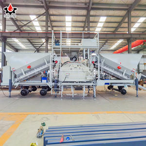 Esnek şantiyeler için hızlı kurulum ve yüksek hareket kabiliyetine sahip SDDOM mobil beton harmanlama santrali - Product Image 1