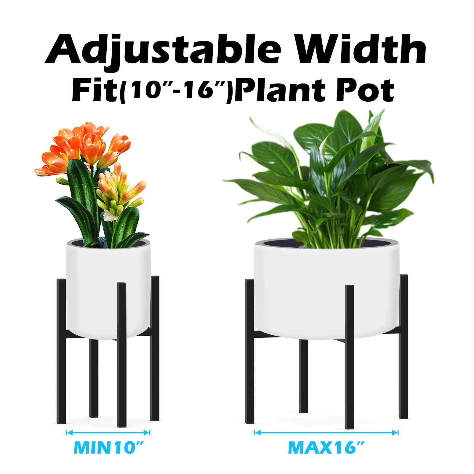 Adjustable Metal Plant Stands - Perfect for Indoor & Outdoor