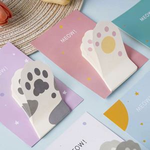 Multicolor Kawaii Cat Paw Design Customizable <b>Memo</b> <b>Pads</b> Cute Office School Paper Writing Gifts Special-Shape Self-Adhesive <b>Memos</b> - Product Image 3