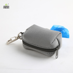Porte-sacs à crottes beige taupe Ensemble distributeur de sacs à crottes pour chiens Poubelle <span class=keywords><strong>Grand</strong></span> distributeur de sacs à provisions - Product Image 5