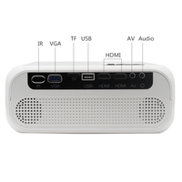 Projecteur LED LCD E501H Home Cinéma 1080P HD avec Android 9.0, prise en charge USB 4K, stéréo HIFI portable pour l'enseignement et les réunions