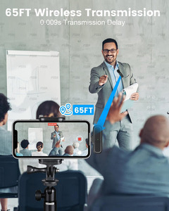 Không dây Lavalier <span class=keywords><strong>Microphone</strong></span> cho <span class=keywords><strong>iPhone</strong></span> iPad 2 gói <span class=keywords><strong>microphone</strong></span> cho <span class=keywords><strong>iPhone</strong></span> với sạc trường hợp thông minh tiếng ồn cancell ve áo Mic - Product Image 4