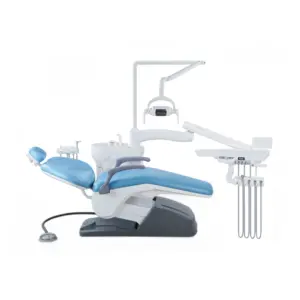 完全なセット経済的なタイプ歯科用ユニットチェア歯科医スツールスケーラー硬化ライトハンドピースエアコンプレッサーカメラモニター