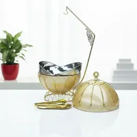 Vielseitiger Runder Chafing Dish 8L Edelstahl Buffet-Speisenwärmer zur Frischhaltung für Zuhause, Partys und Restaurants