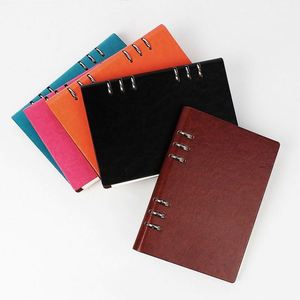 Custom Logo A4 Diary Pu Leather Thermal Binding Big <b>Planner</b> Refillable <b>Notebooks</b> Business Journal Loose Leaf Fabric <b>Notebook</b> - Product Image 2