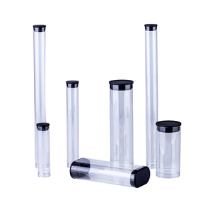 Tubes en plastique transparent bon marché avec bouchons à clapet, impression offset, diamètre 16 mm, volume 10 ml, pour artisanat et usage cosmétique, marque JH - Product Image 1