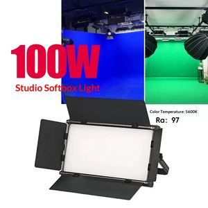 Lumière de studio photo professionnelle pour photographe, 100W, 3200K, 5600K, panneau LED silencieux pour audio et vidéo - Product Image 4