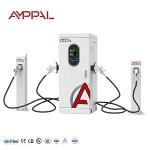 Amppal Four Gun CCS1/CHAdeMO/Ccs2/GB/T Chargeur de <span class=keywords><strong>voiture</strong></span> <span class=keywords><strong>électrique</strong></span> cc nouveau style Station de charge rapide Ev avec écran publicitaire - Product Image 1