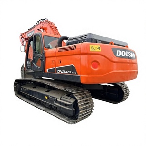 รถขุดไฮดรอลิกแบบตีนตะขาบ Doosan DX340LC-9 dx300 dx260 dx300 น้ำหนักใช้งาน 34 ตัน อุปกรณ์ก่อสร้างสำหรับงานหนัก - Product Image 1