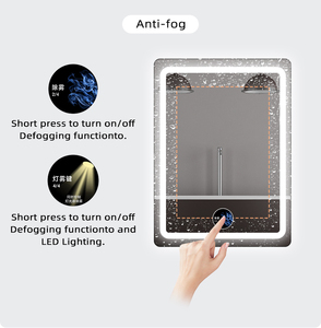 새로운 스타일 DC12V/24V 5A 60W 유도 스위치 호텔 욕실 미러 센서 손잡이 화면 스위치 LED 조명 - Product Image 5