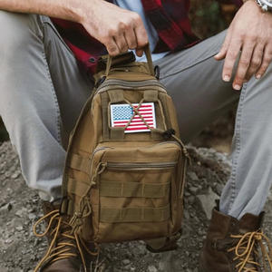 Paquete de pecho táctico barato al aire libre un hombro equipo de entrenamiento diagonal mochila de camping mochila de camuflaje - Product Image 2