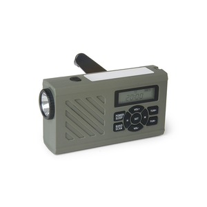 Portable Hand Crank Multifunctional Hand Crank Solar Powered Radio with Flashlight and Digital Display Radio Rechargeable - Product Image 1