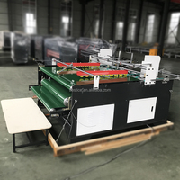Carton ondulé semi-automatique BYZ-1800 de haute qualité alimentant la petite machine de collage de dossier de carton avec le capteur automatique d'arrêt