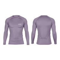 Rashguard léger pour hommes, design personnalisé avec logo, respirant, manches courtes, pour BJJ MMA, vêtements de sport pour hommes.