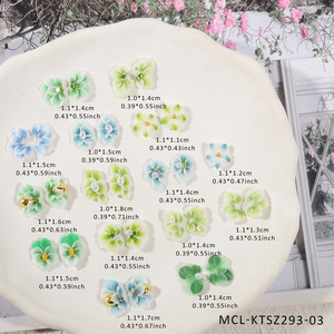 30ชิ้น/ชุดทำมือ Kawaii เล็บเรซินออกแบบ3D เล็บอะคริลิคดอกไม้ดอกไม้อะคริลิค - Product Image 6