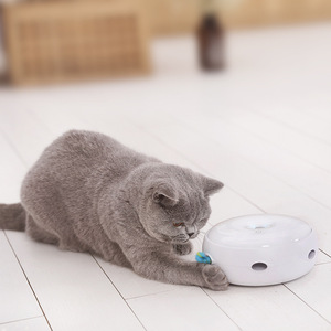 Jouet grattoir pour chat, souris en peluche électrique automatique amusante, plateau de jeu rotatif pour l'exercice des animaux - Product Image 5