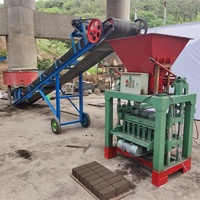 Ligne de production de machines à fabriquer des blocs écologiques rentables YW4-35BD, petites et bon marché, pour les petites entreprises à domicile