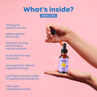 Gouttes de supplément alimentaire pour enfants disponibles en OEM, Zéolite Vitamine D3 Détox, Qualité alimentaire, Culture sauvage, Bouteille de 60 ml, Liquide Digestif