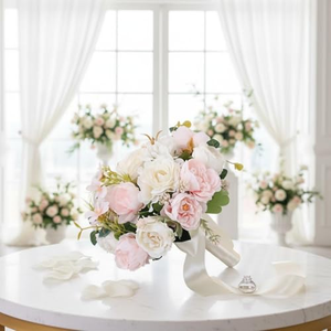 Flores Artificiales de Alta Calidad para Decoración de Bodas, Ramo de Novia, Flores Artificiales de Lujo para Novias - Product Image 2