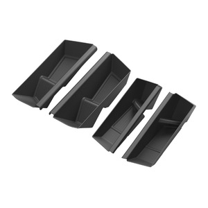 Boîte de rangement TPE pour fentes de porte avant et arrière, 4 pièces, compatible Tesla Cybertruck 2024-2026, insert de poche de porte anti-salissure, plateau intérieur - Product Image 1