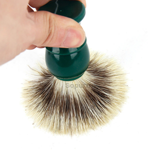 Brocha de Afeitar con Logotipo Personalizado, con Cerdas Sintéticas y Mango de Resina, para Afeitado en Seco y Húmedo, Brocha de Seguridad para Barba, Uso en Salón - Product Image 4