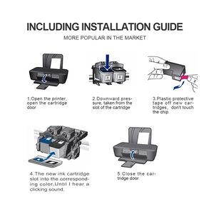 स्याही-शक्ति 74 75 एक्स्ट्रा लार्ज 74XL 75XL प्रीमियम Remanufactured रंग InkJet स्याही कारतूस के लिए हिमाचल प्रदेश Deskjet D4260 प्रिंटर - Product Image 5
