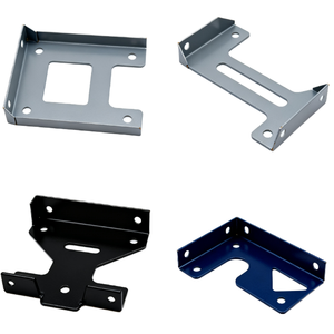 Nhà máy tùy chỉnh thép carbon thép không gỉ tấm nhôm kim loại cắt laser dập Anodized phun cát Khung Hỗ trợ khung - Product Image 1