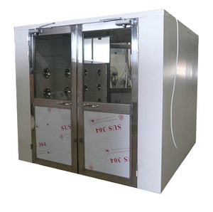 Ginnee คลีนรูมทางการแพทย์ ล็อคอากาศแบบเชื่อมต่ออิเล็กทรอนิกส์ อุตสาหกรรมยา สแตนเลส ประตูสองด้าน ฝักบัวลม - Product Image 3