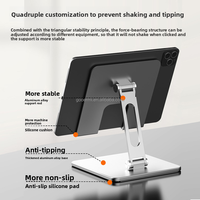 Support de tablette pliable réglable rotatif à 360 ° MS-801 pour le bureau et la cuisine