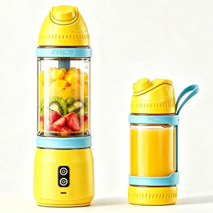 700ML Portable Rechargeable Blender Cup Stainless Steel 6 Blades Leakproof Personal Mini <b>Juicer</b> for Shakes Smoothies Outdoor Use - Product Image 2
