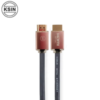 Câble coaxial HDMI2.0v 4K 3D haute vitesse avec Ethernet, conducteur en cuivre nu 18 Gbps pour PS4 et ordinateur