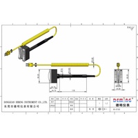 Thermocouple for Stationary Surfaces and Die-Cast Steel Plate Surface Handheld Surface Thermocouple Probe Various Specifications