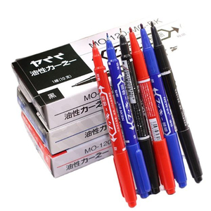 <span class=keywords><strong>Pennarello</strong></span> Permanente a Doppia <span class=keywords><strong>Punta</strong></span>, <span class=keywords><strong>Punta</strong></span> <span class=keywords><strong>Fine</strong></span> ed Extra <span class=keywords><strong>Fine</strong></span>, a Base d'Olio, Impermeabile, per CD e DVD, per Ufficio - Product Image 1