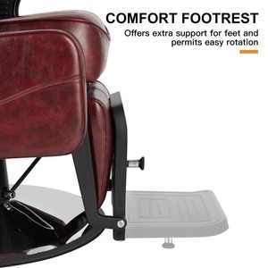Chaise de salon en cuir de luxe avec pompe hydraulique pour coiffure permanente et teinture Chaise de <span class=keywords><strong>barbier</strong></span> moderne - Product Image 5