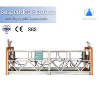 Plateforme de travail suspendue en alliage d'aluminium ZLP800, gondole de construction, plateforme suspendue pour le nettoyage des vitres