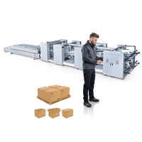 Machine intégrée de remplissage, couture et collage à commande automatique haute performance JK-1416 pour pulvérisation de colle sur carton ondulé grand format