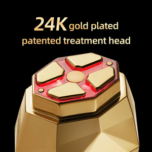 Fornecedor Personalizado Anti-envelhecimento Multi-Polar R F Dispositivo Beleza E M S 15-Em-1 <span class=keywords><strong>Handheld</strong></span> 24K Gold Plated Pele Apertando Dispositivo Casa