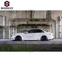 Kit carrosserie large style LB pour Mercedes-Benz Classe C W204 C63 AMG Pare-chocs avant Jupes latérales Ailes Diffuseur arrière Spoiler Auto Parts