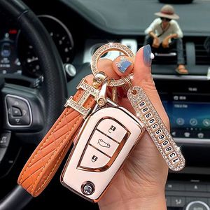 Étui de clé de voiture en TPU Gold Line gratuit pour Toyota CHR Rav4 Auris <span class=keywords><strong>Aygo</strong></span> Camry Corolla Land Cruiser Prado Crown Riez Accessoire de clé - Product Image 5