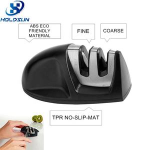 <span class=keywords><strong>Aiguiseur</strong></span> de couteaux en céramique en acier inoxydable à 2 étages pour couteaux droits, dentelés et ternis, affûtage rapide et <span class=keywords><strong>efficace</strong></span> - Product Image 3