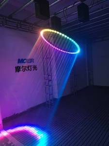 Nuevo anillo LED cinético de <span class=keywords><strong>Control</strong></span> DMX512 con cabrestante DMX Sistema de iluminación cinética Led Bola cinética DMX de elevación Led - Product Image 2
